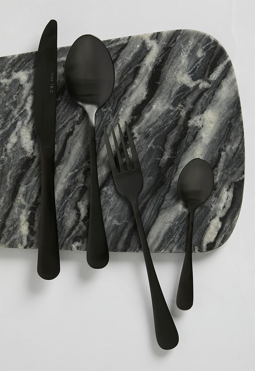 Sixth Floor - Napoli 16pc cutlery - Black