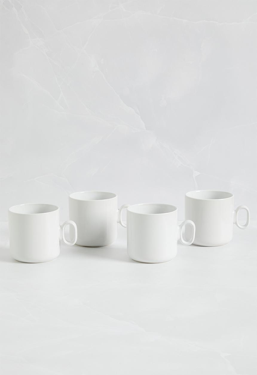 Sixth Floor - Solo mug set of 4 - White