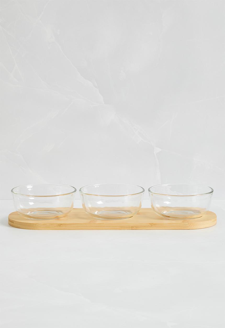 Sixth Floor - Dona tapas bowl set of 3 - Clear