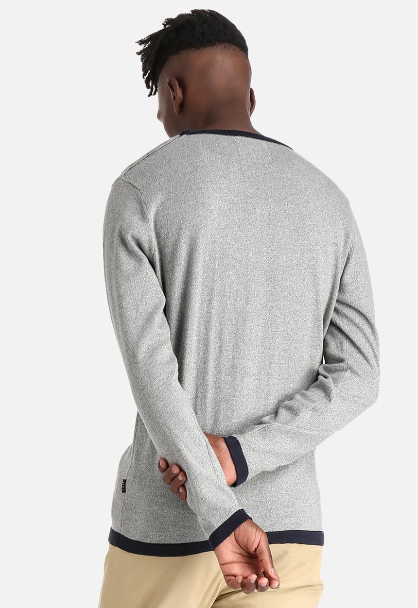 Jack & Jones - Plain knit crew 
