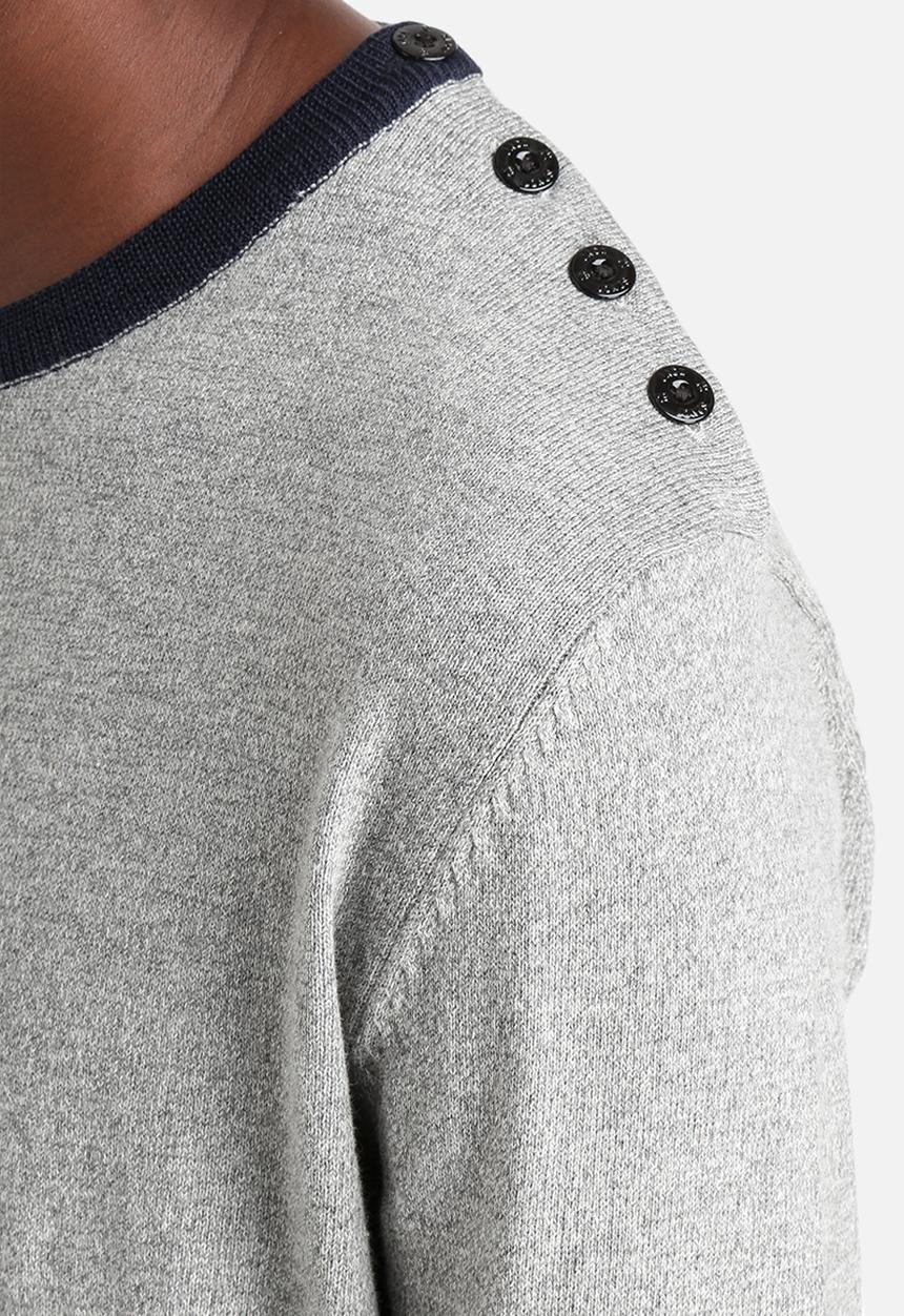 Jack & Jones - Plain knit crew 