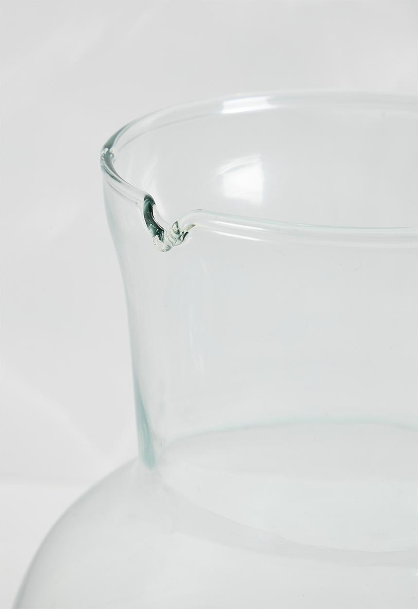 Excellent Houseware - Recycled glass pitcher - clear