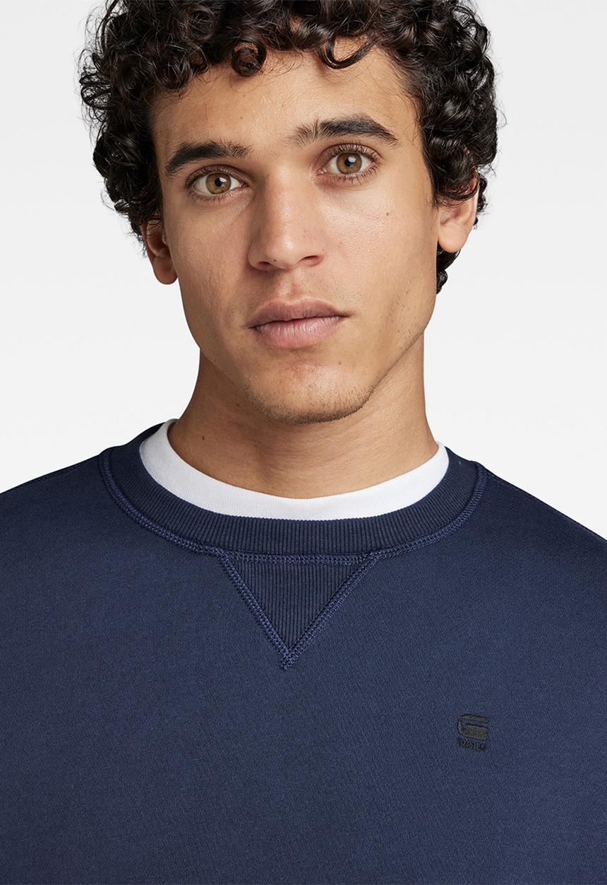 G-STAR - Premium core round neck sweater - navy