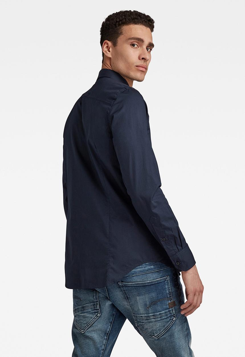 G-STAR - Dressed super slim fit long sleeve shirt - mazarine blue