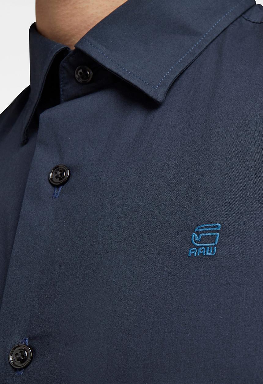 G-STAR - Dressed super slim fit long sleeve shirt - mazarine blue