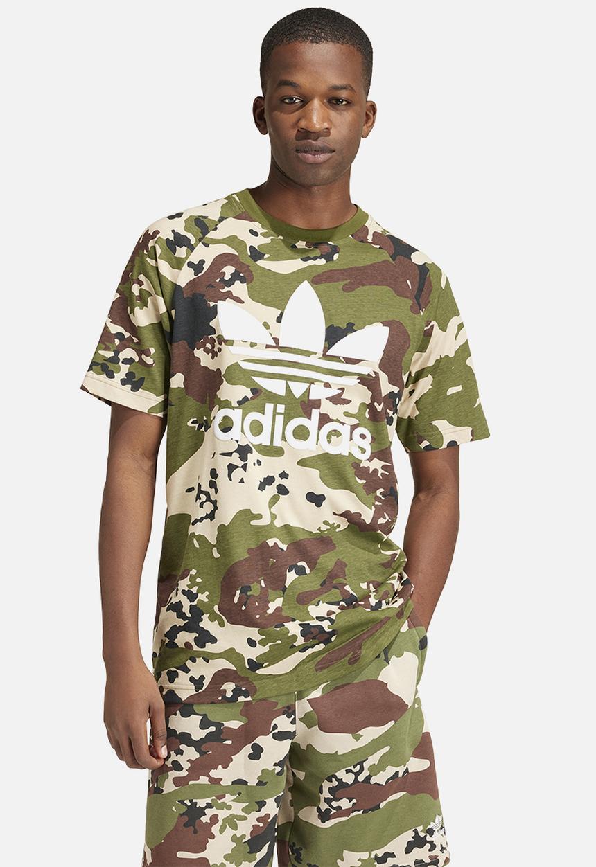 adidas Originals - Camo trefoil tee - jade-green
