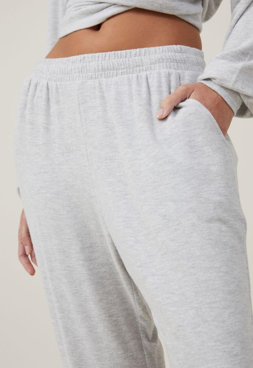 Cotton On - Super Soft Long Sleeve Top - Light Grey Marle