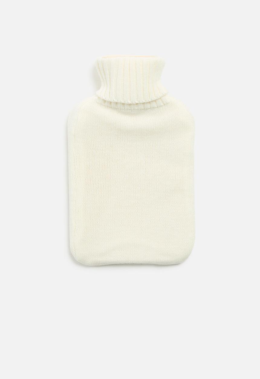 H&S - Cozy knit hot water bottle - cream