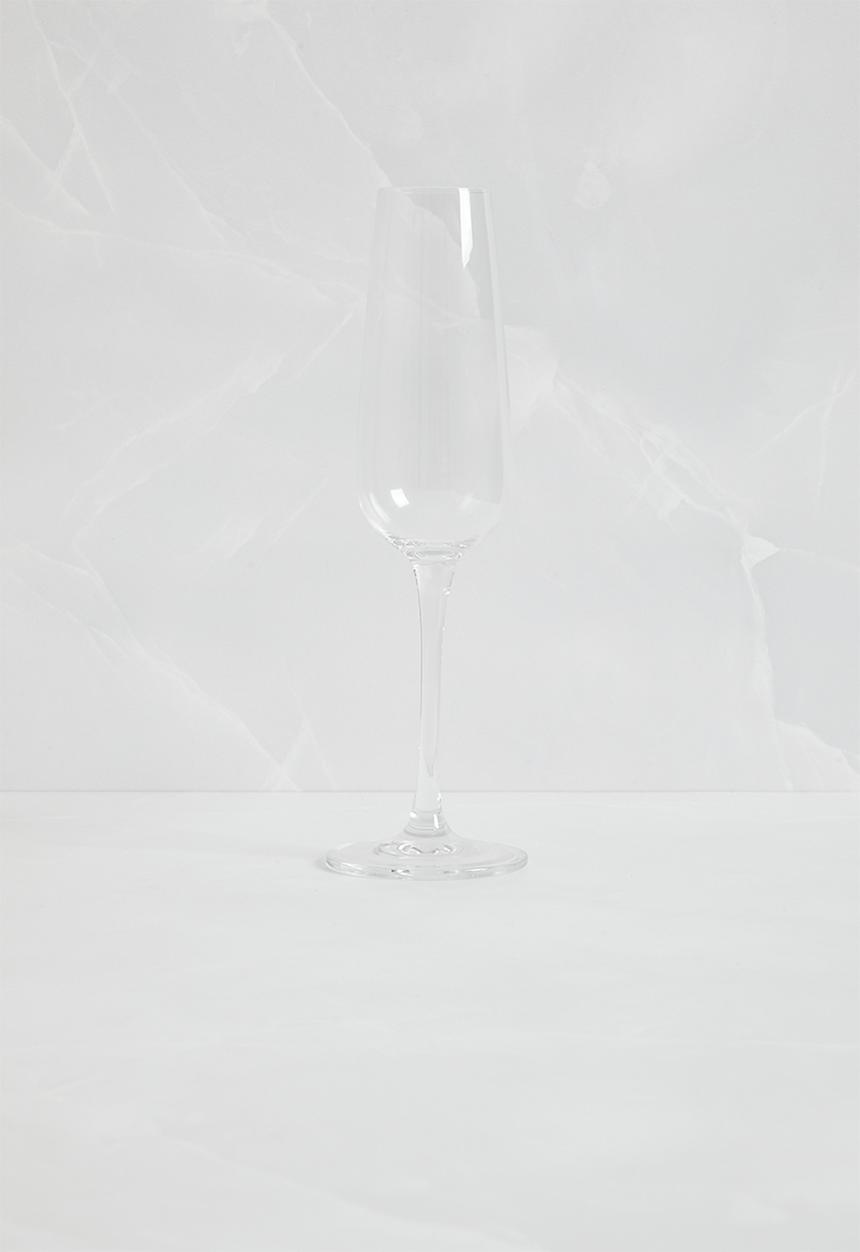Sixth Floor - Crystal Champagne Glass set of 4 210ml - Clear