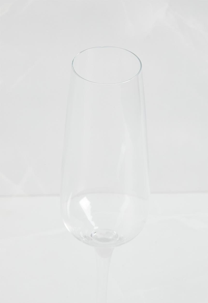 Sixth Floor - Crystal Champagne Glass set of 4 210ml - Clear