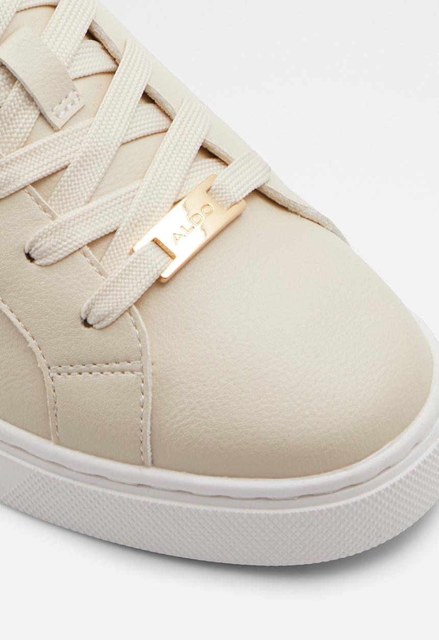 ALDO - Palazzi lace up sneaker - white & gold