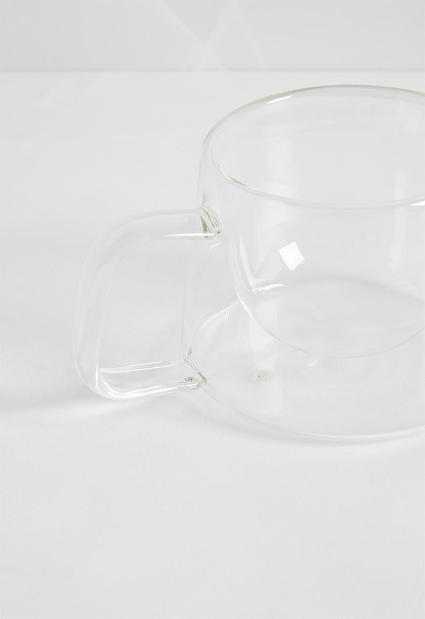 Sixth Floor - Coffee Mug Double Wall set of 2 210ml - Clear