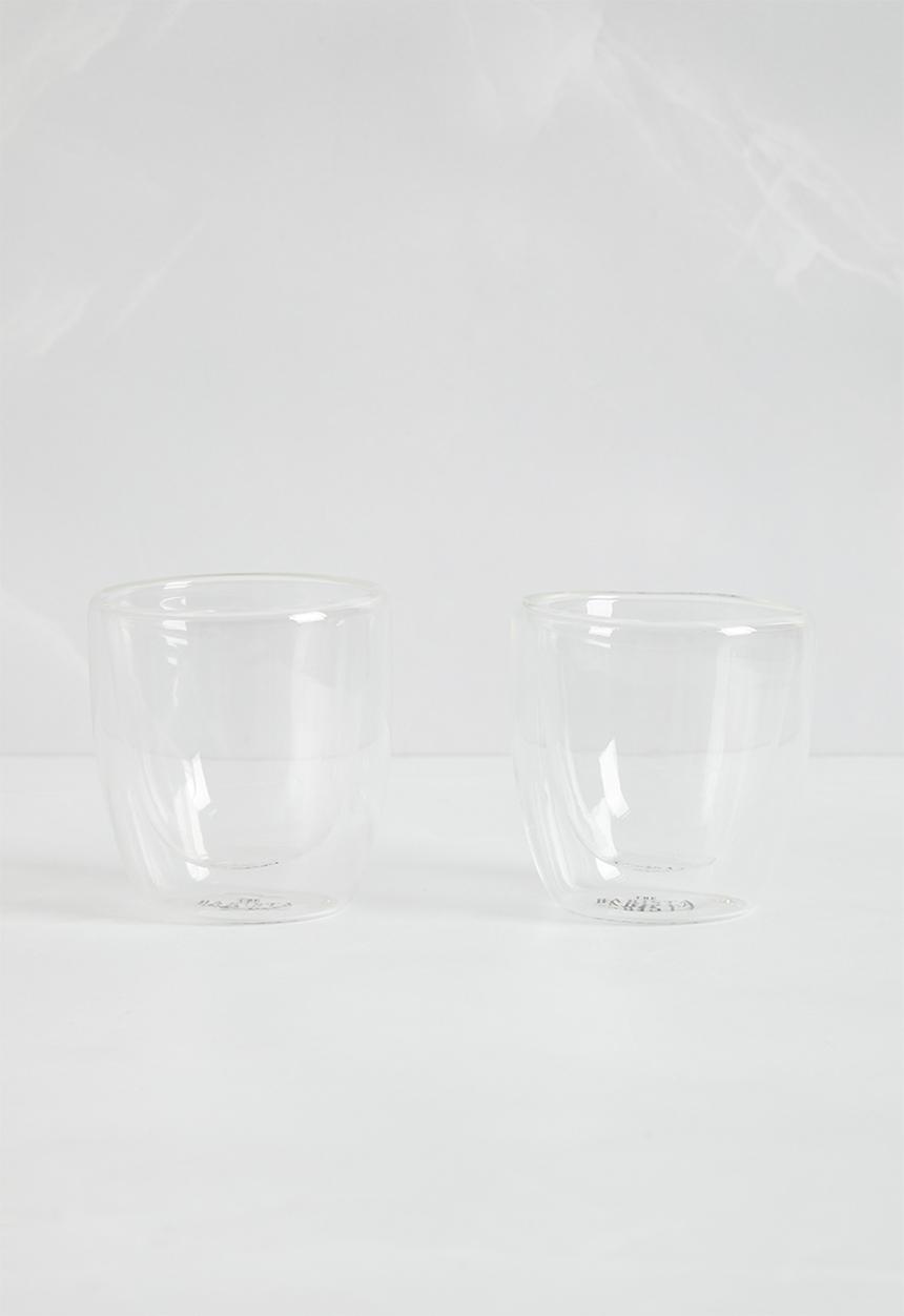 Sixth Floor - Barista double wall espresso cup set of 2 - Clear