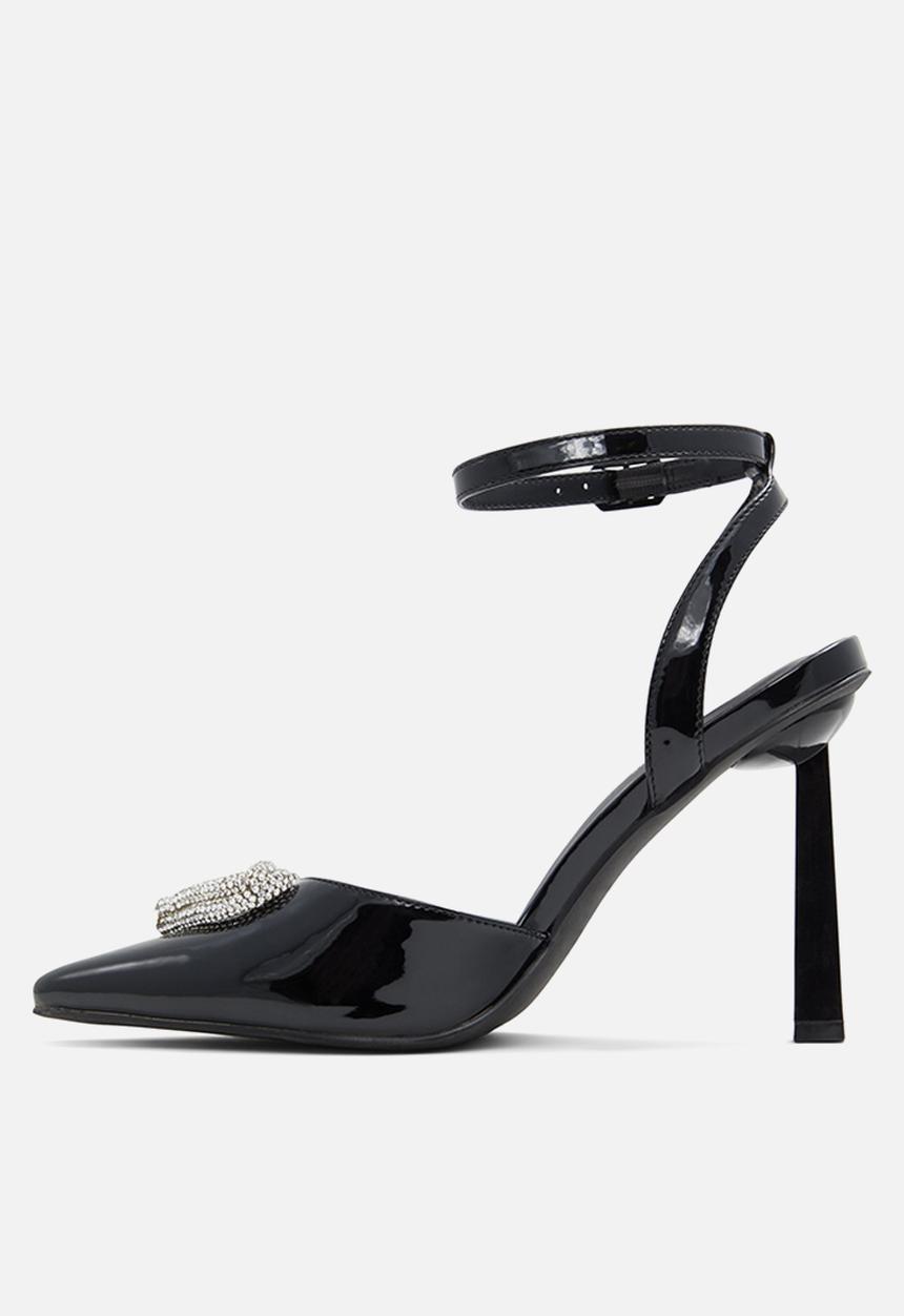 Call It Spring - Angellina ankle strap heel - black
