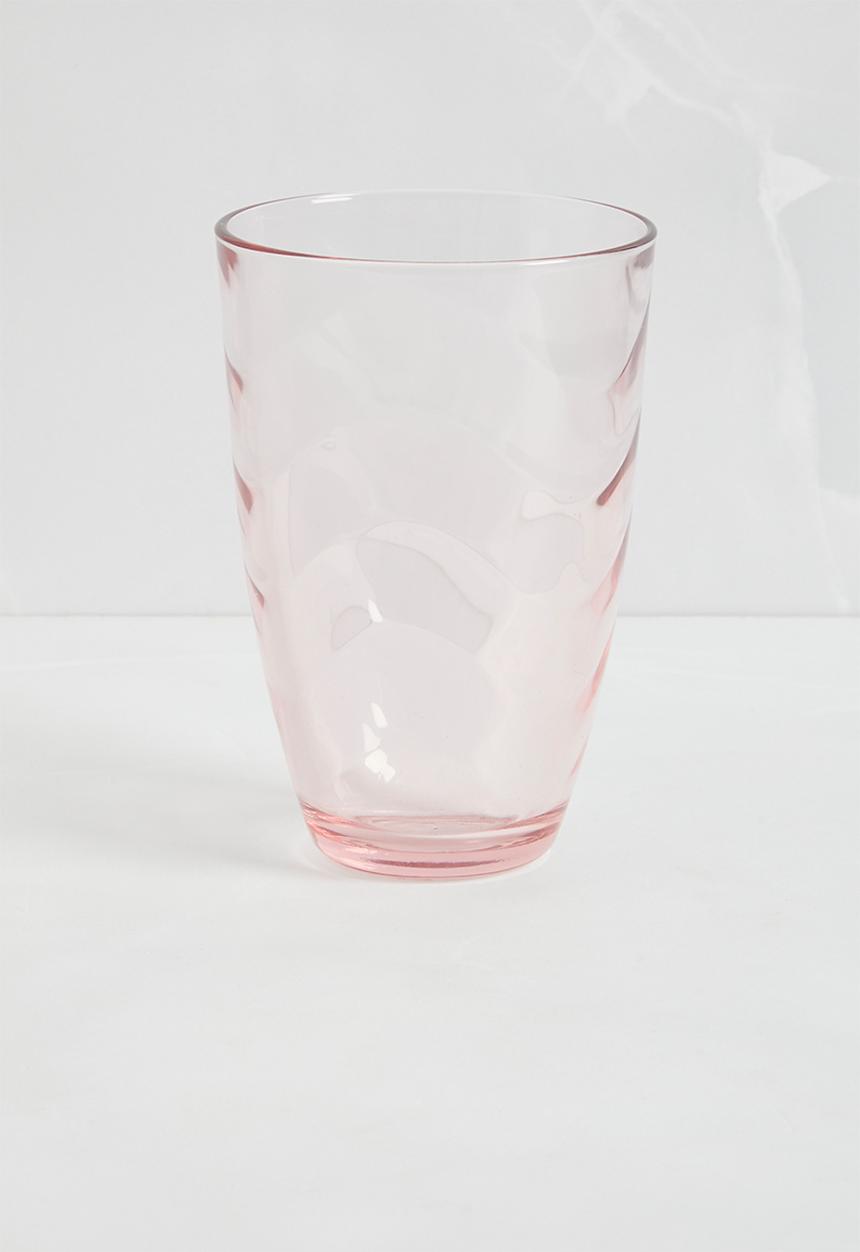 Sixth Floor - Wave hiball glass set of 4 - Pink