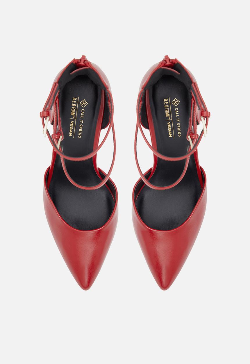 Call It Spring - Biancah ankle strap heel - red
