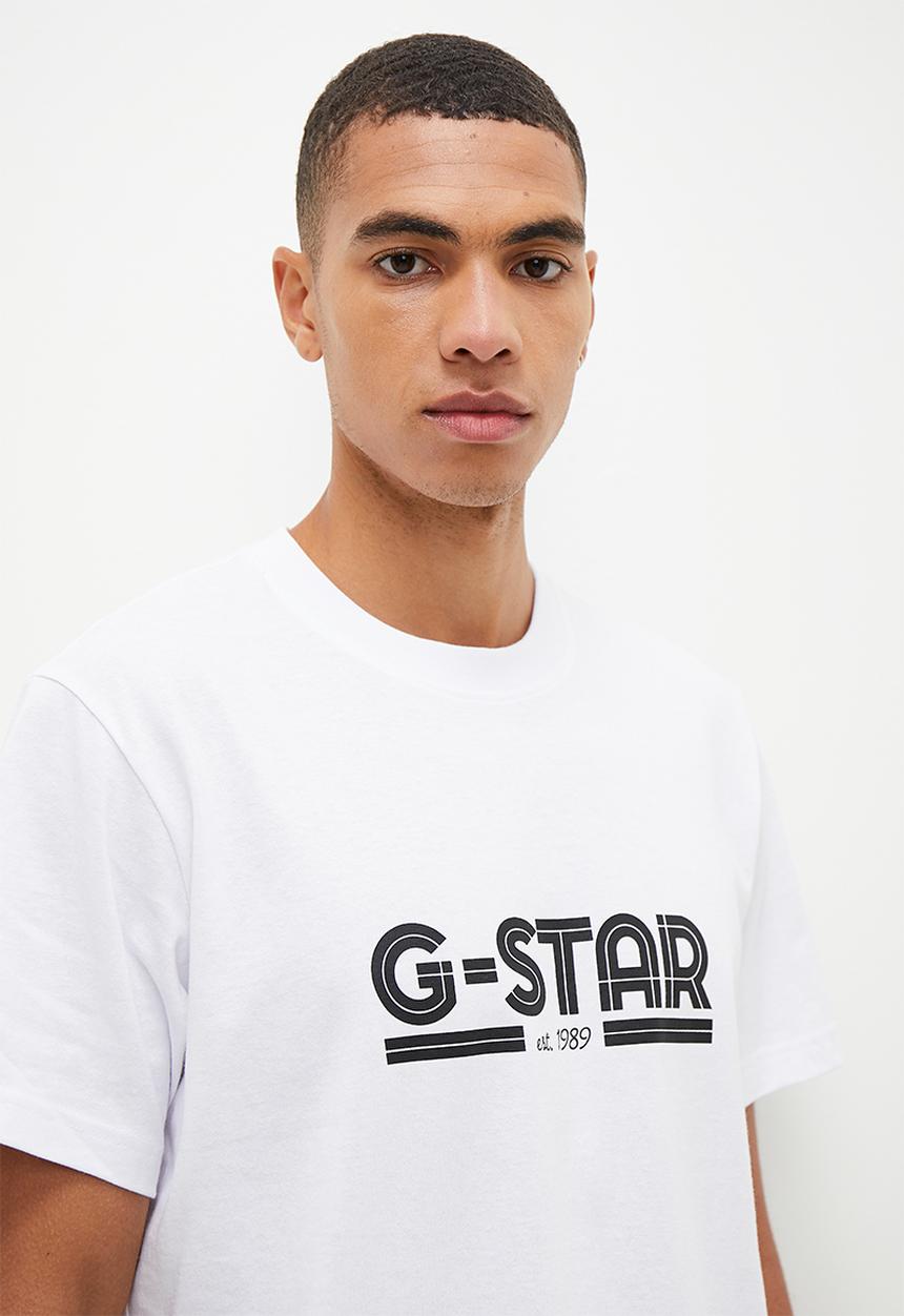 G-STAR - Line script loose r t - white