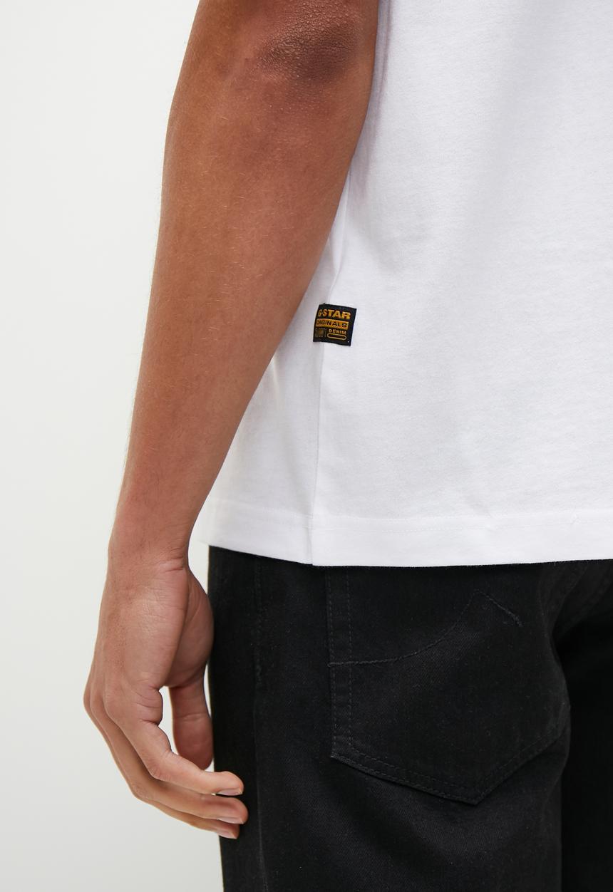 G-STAR - Cursive script loose r t - white