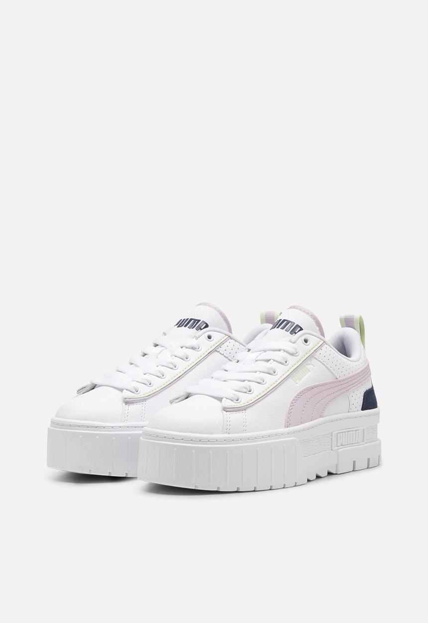 PUMA - Mayze match point jr - puma white-grape mist-club navy
