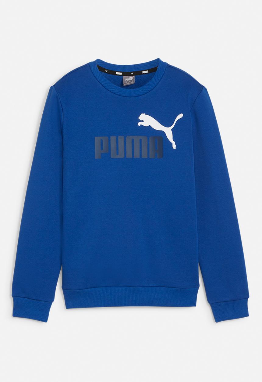 PUMA - Ess+ 2 col big logo crew  fl b - cobalt glaze