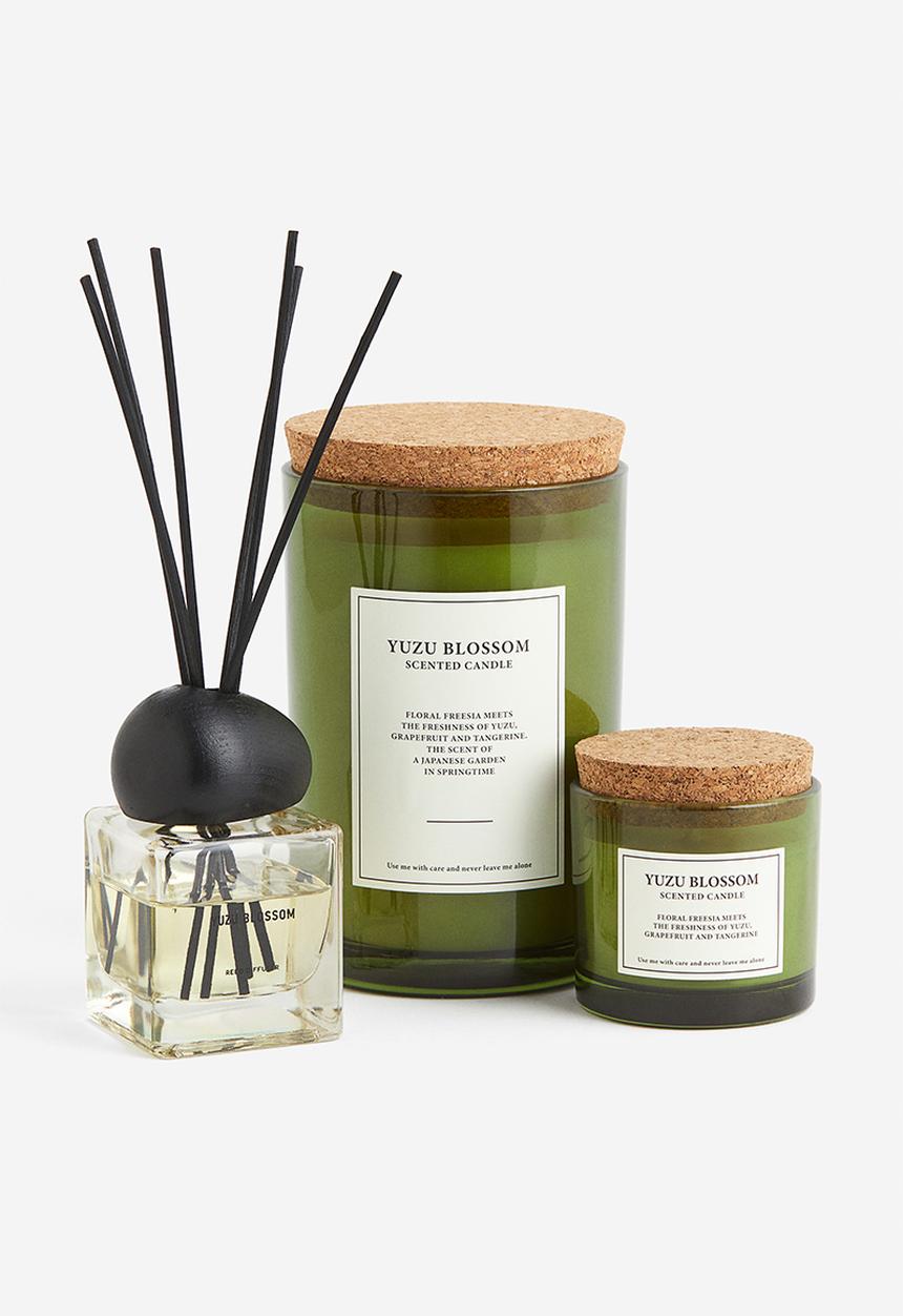H&M - Large cork-lid scented candle - green