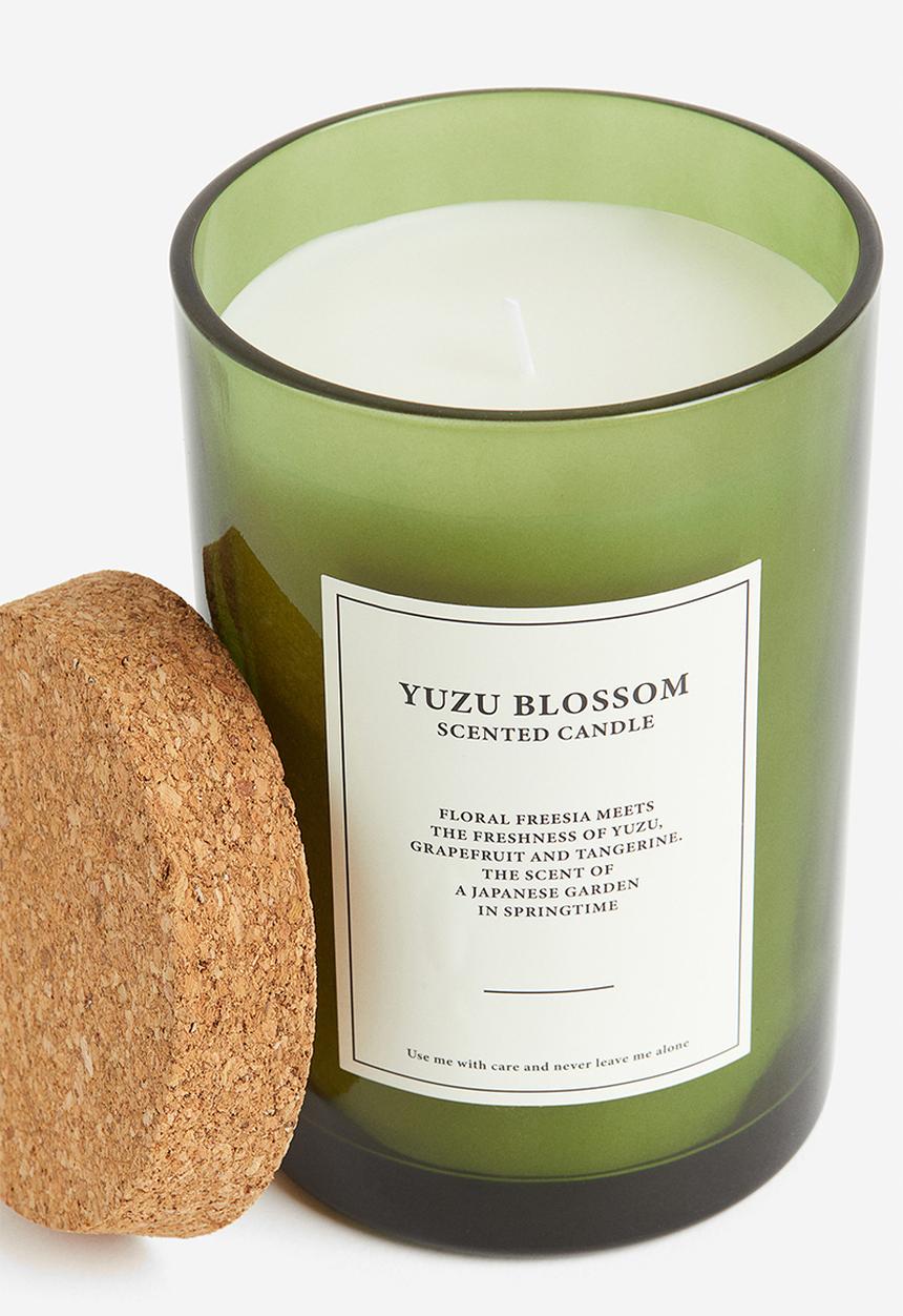 H&M - Large cork-lid scented candle - green