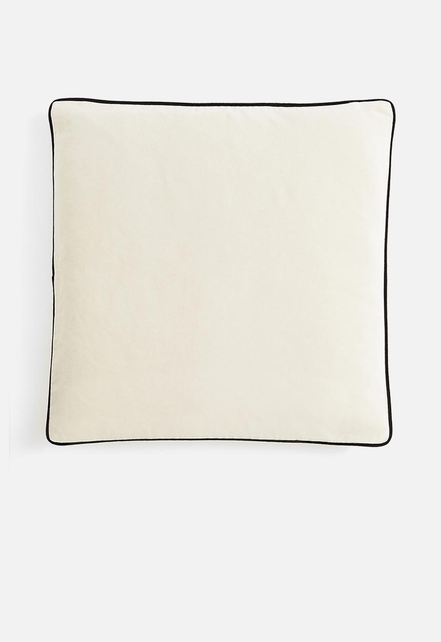 H&M - Velvet cushion cover - beige
