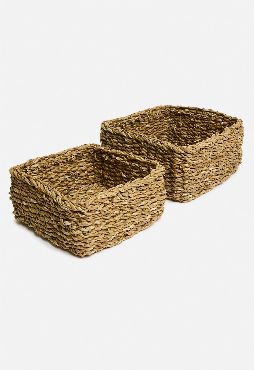 Storage Solutions - Seagrass nesting storage set of 3 - natural