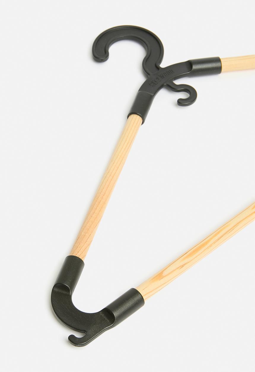 Storage Solutions - Hang-it clothes hanger set of 3 - natural & black