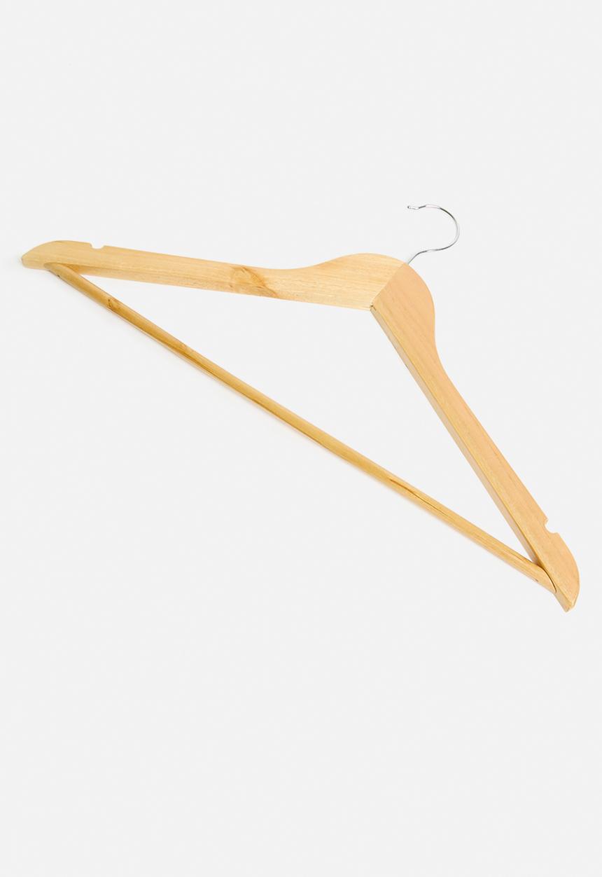 Storage Solutions - Basic wood clothes hanger set of 6 - natural