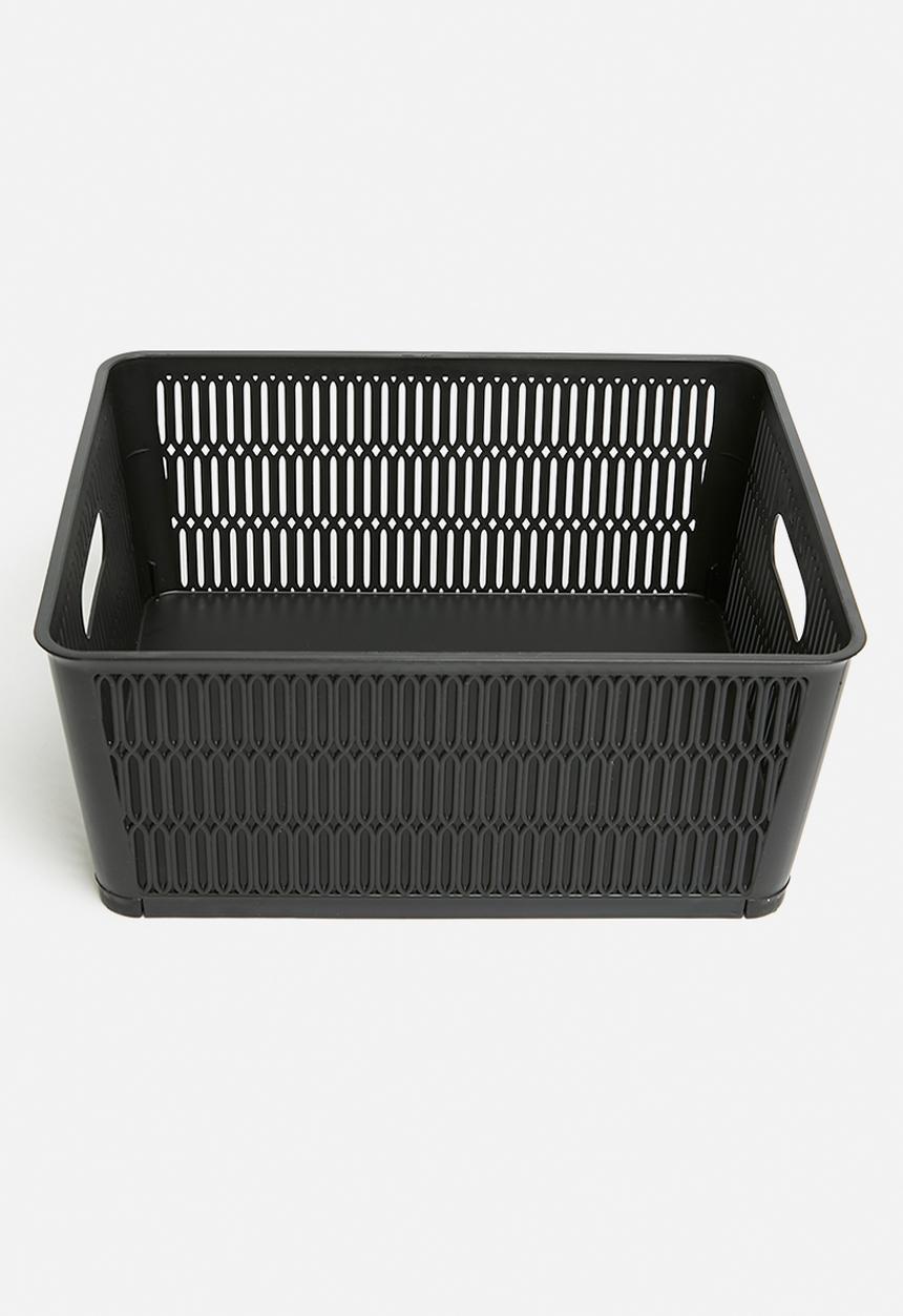 Storage Solutions - Meshy storage basket set of 2 - black