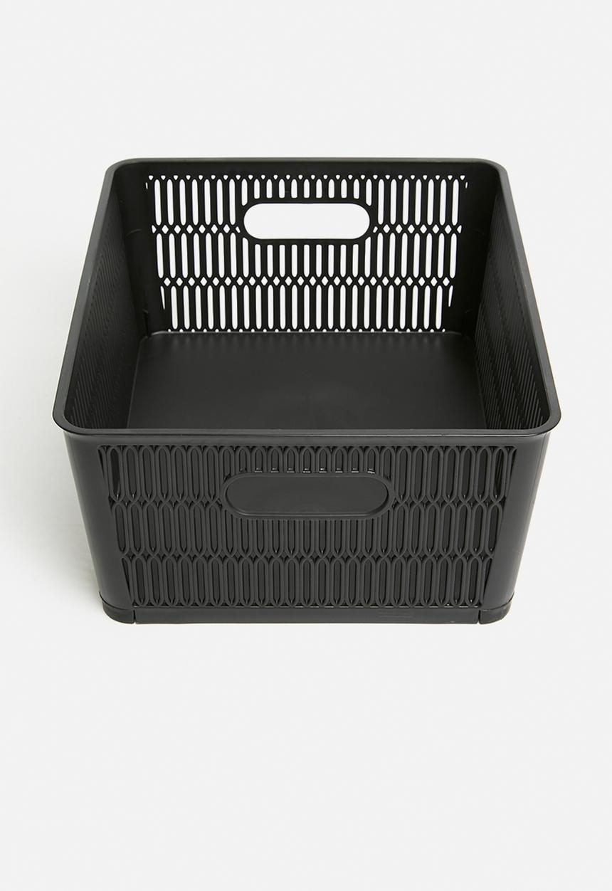 Storage Solutions - Meshy storage basket set of 2 - black