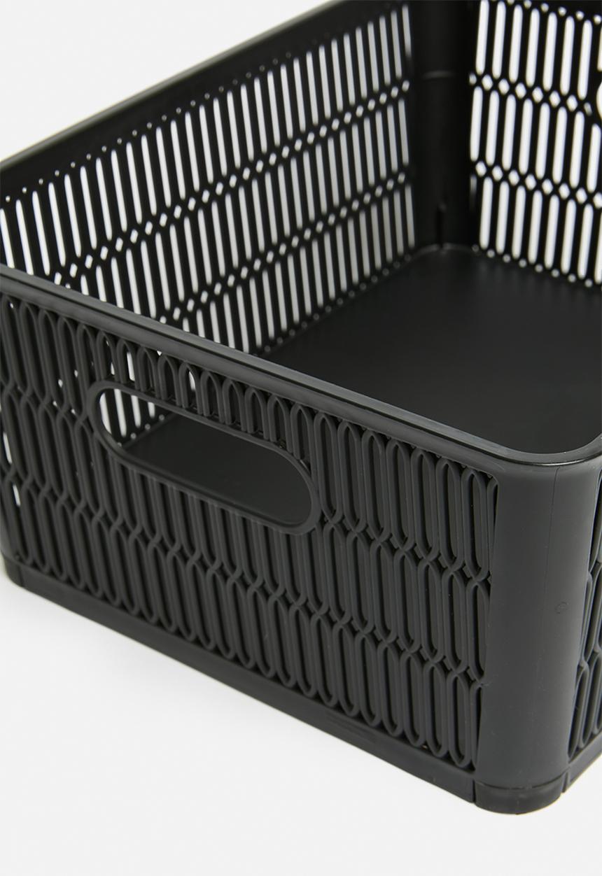 Storage Solutions - Meshy storage basket set of 2 - black