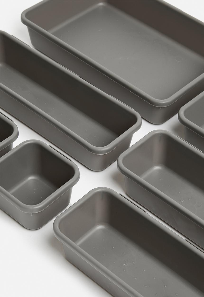 Storage Solutions - Tray storage boxes - grey