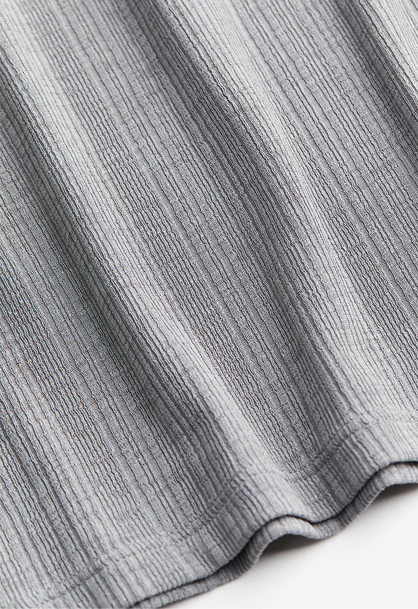 H&M - Ribbed top - grey