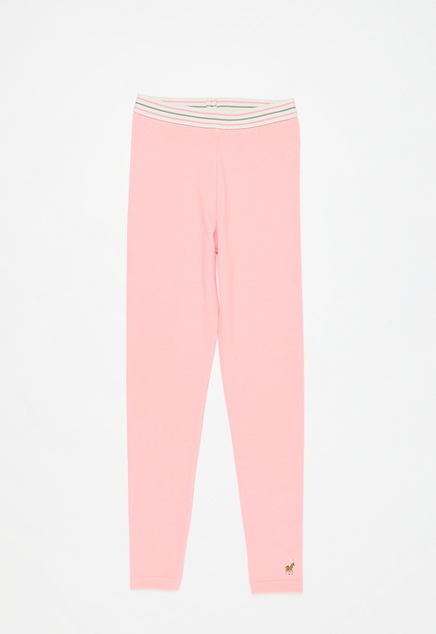 POLO - Girls bianca textured legging - pink