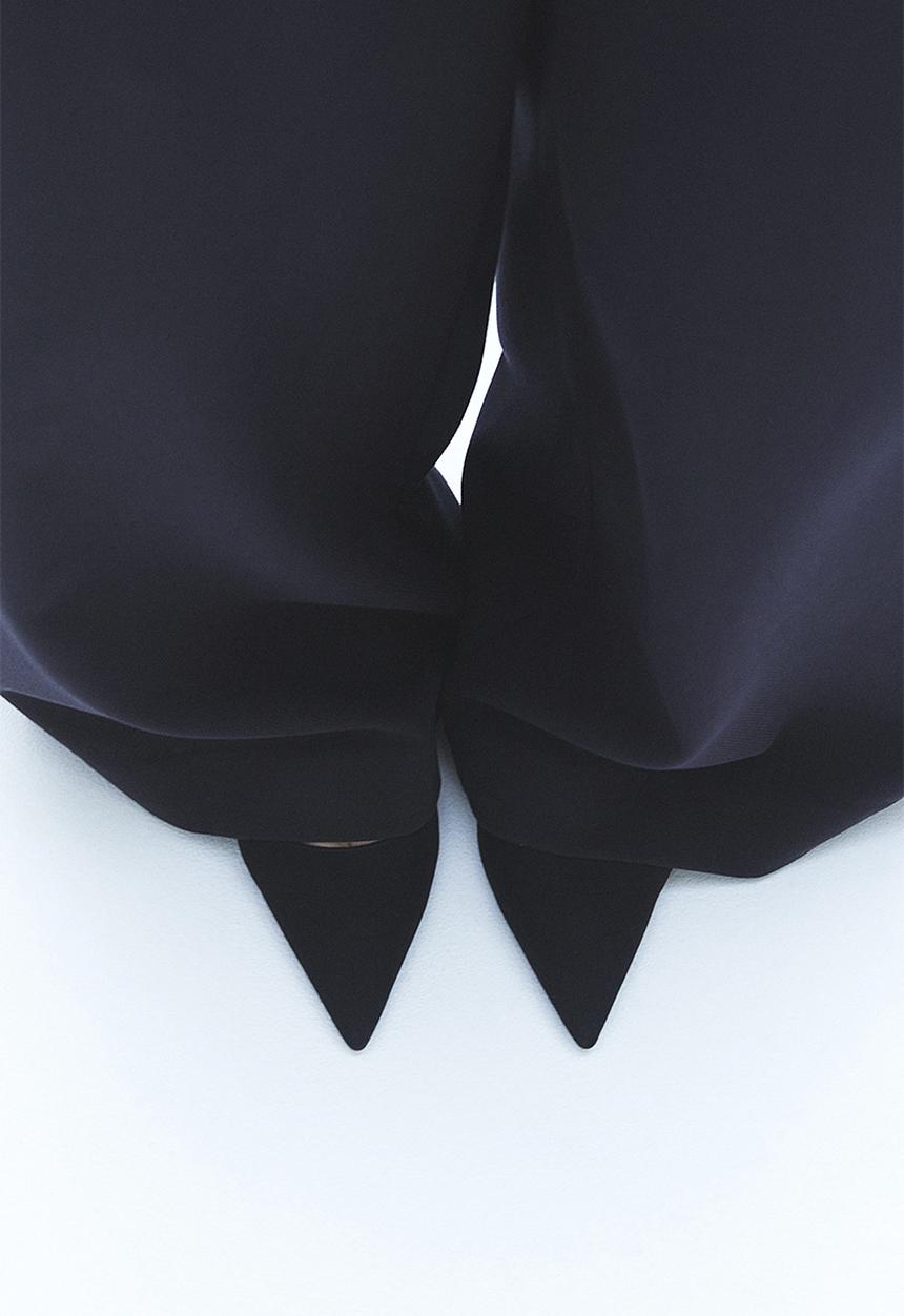 H&M - Tailored jersey trousers - black