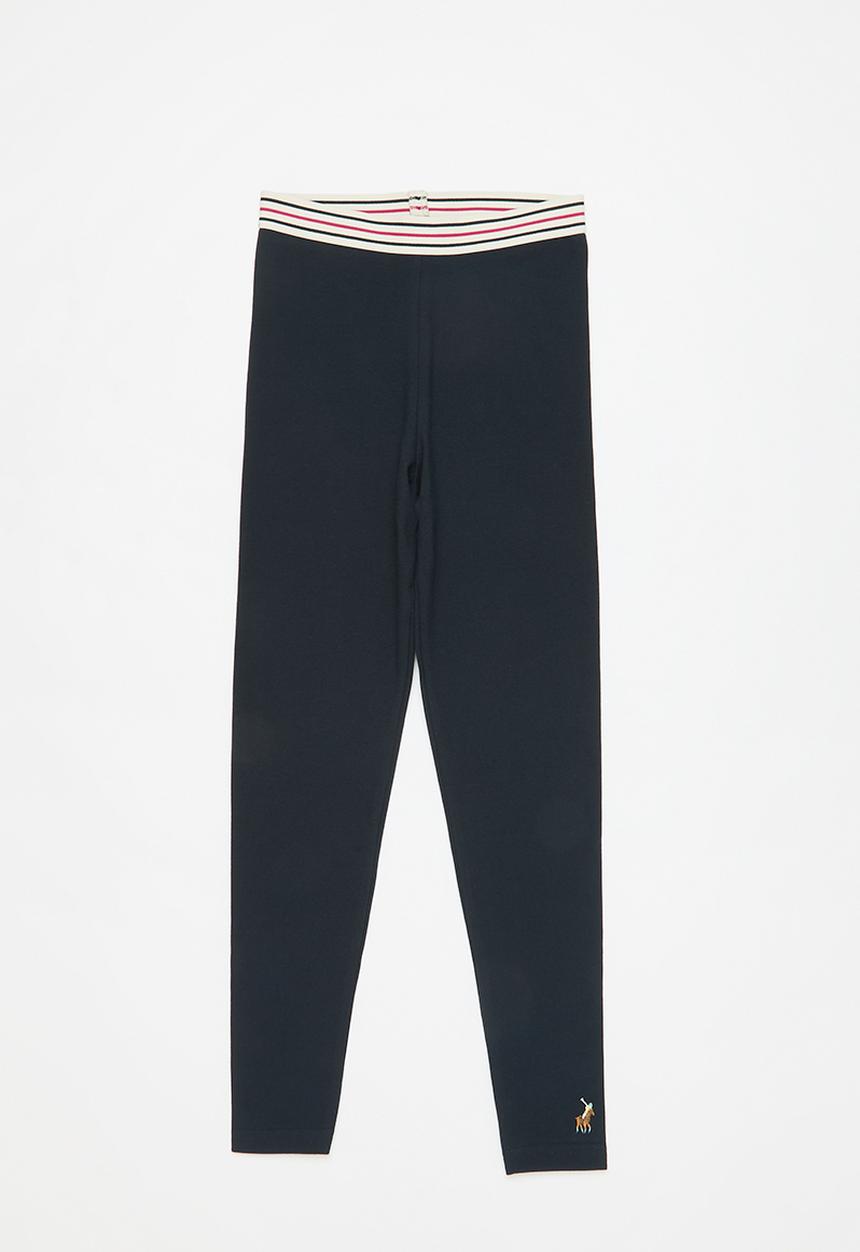 POLO - Girls bianca textured legging - navy