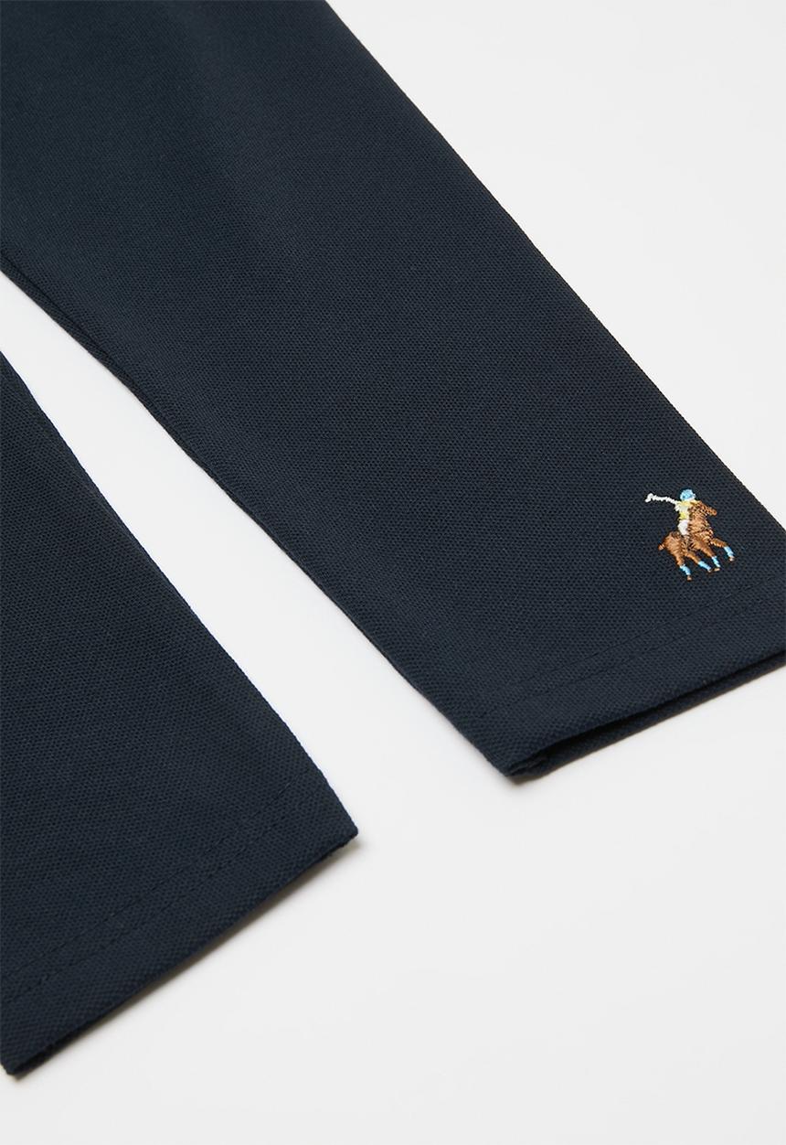 POLO - Girls bianca textured legging - navy