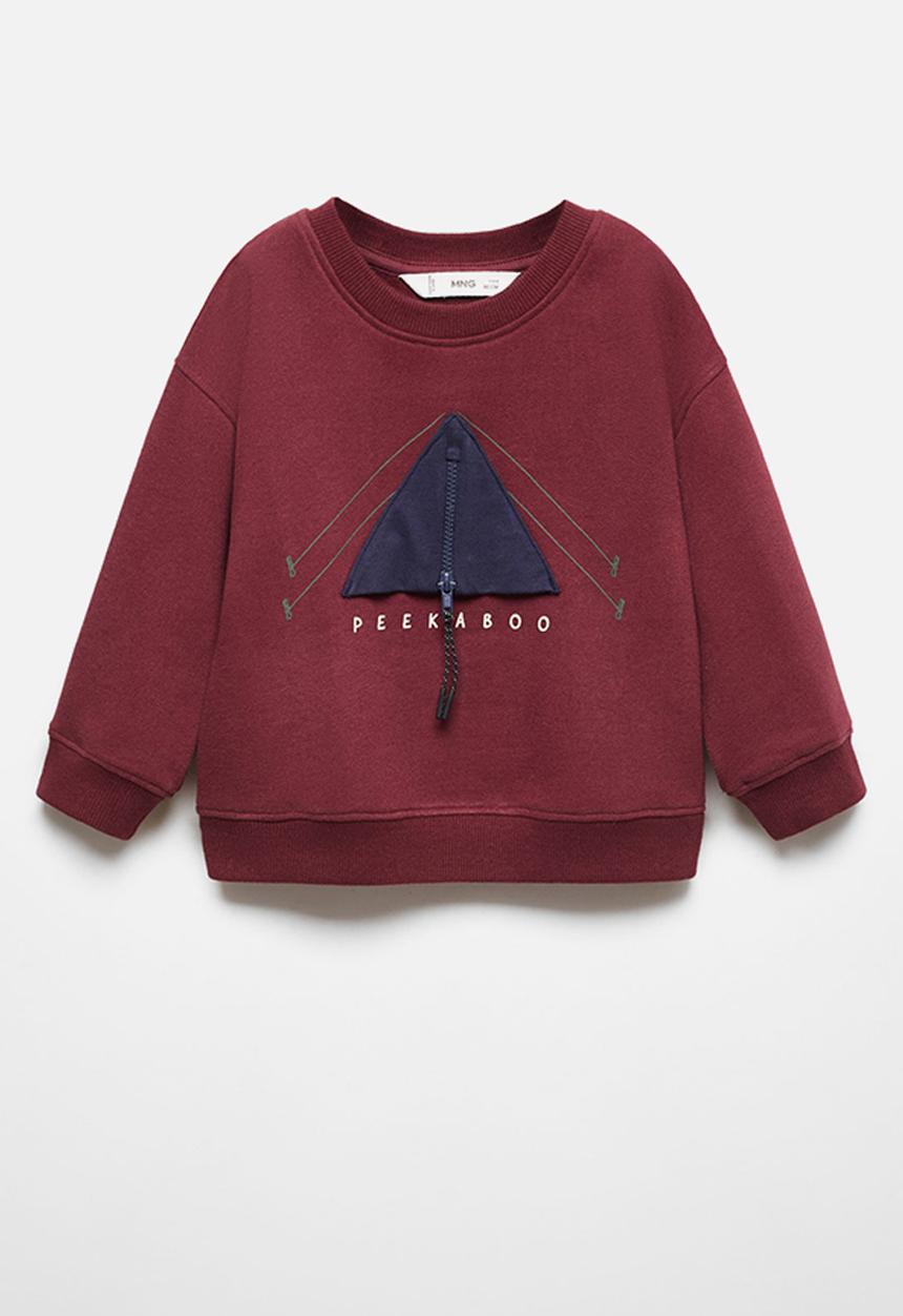 MANGO - Sweatshirt peeka - bordeaux