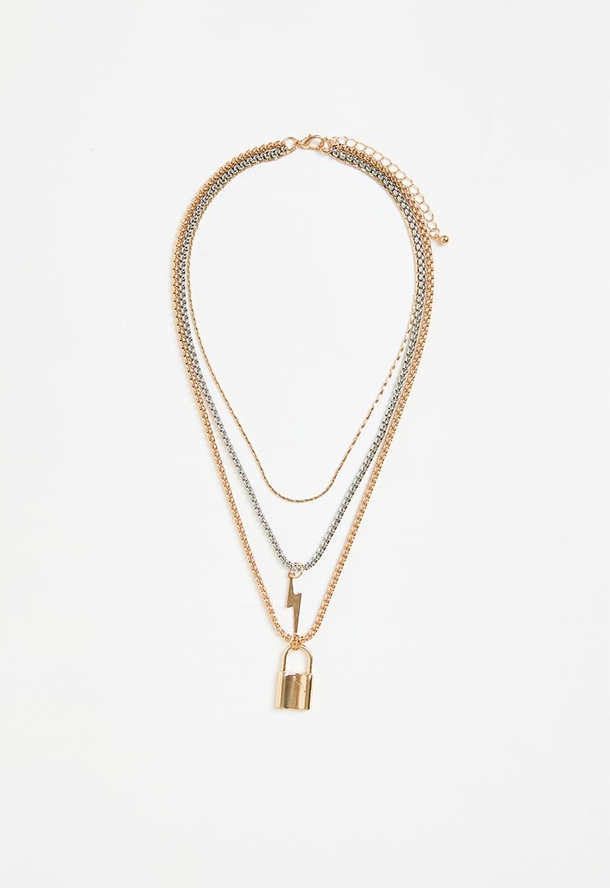 Superbalist - Phoenix necklace - gold & silver 