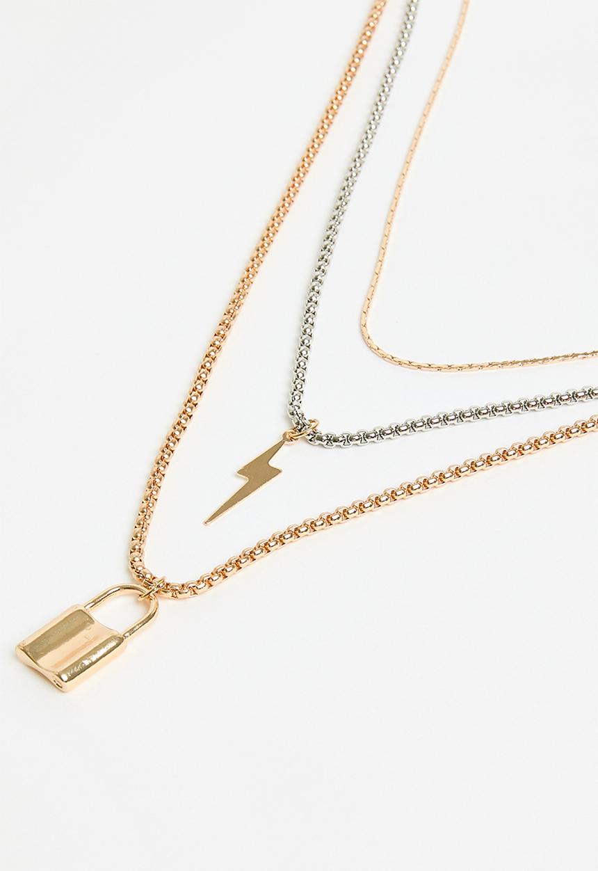 Superbalist - Phoenix necklace - gold & silver 