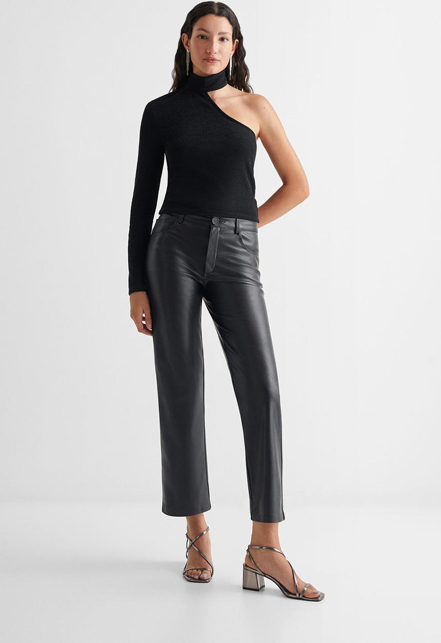 MANGO - Top bling - black