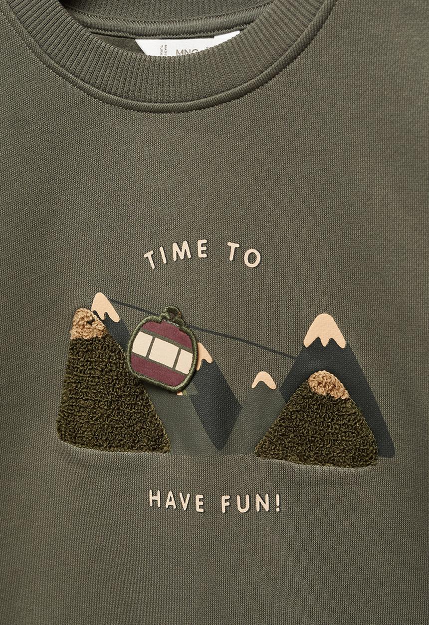 MANGO - Sweatshirt mountain - khaki