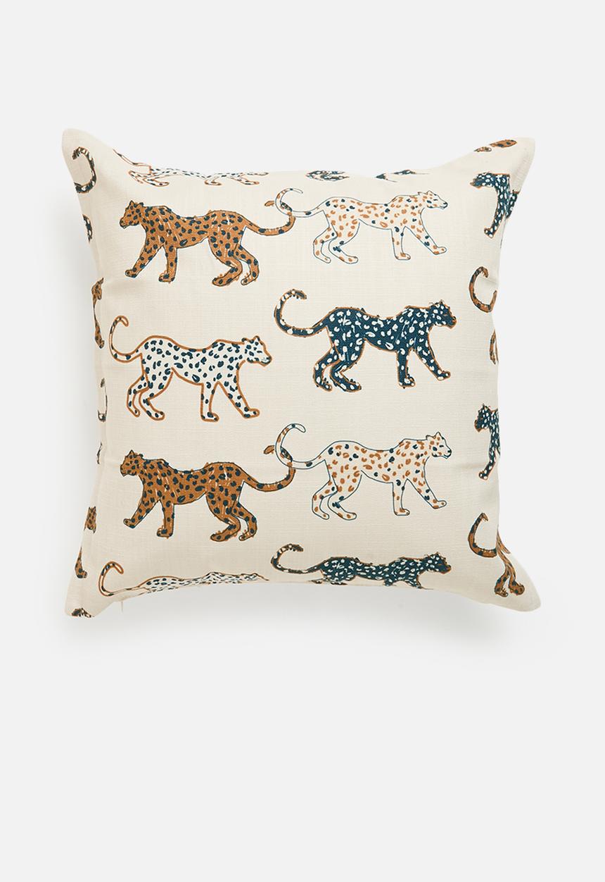 Grey Gardens - Cheetah Cushion Cover - Multi