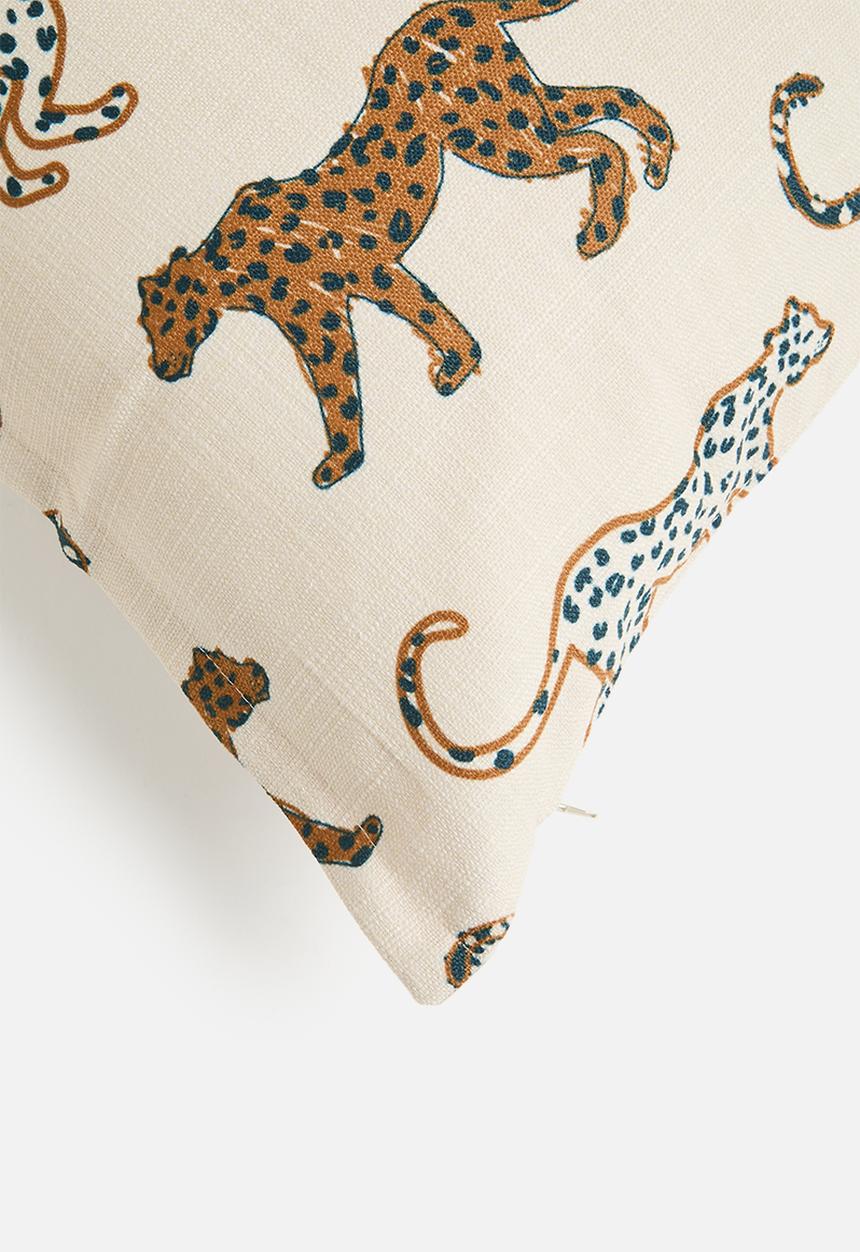 Grey Gardens - Cheetah Cushion Cover - Multi