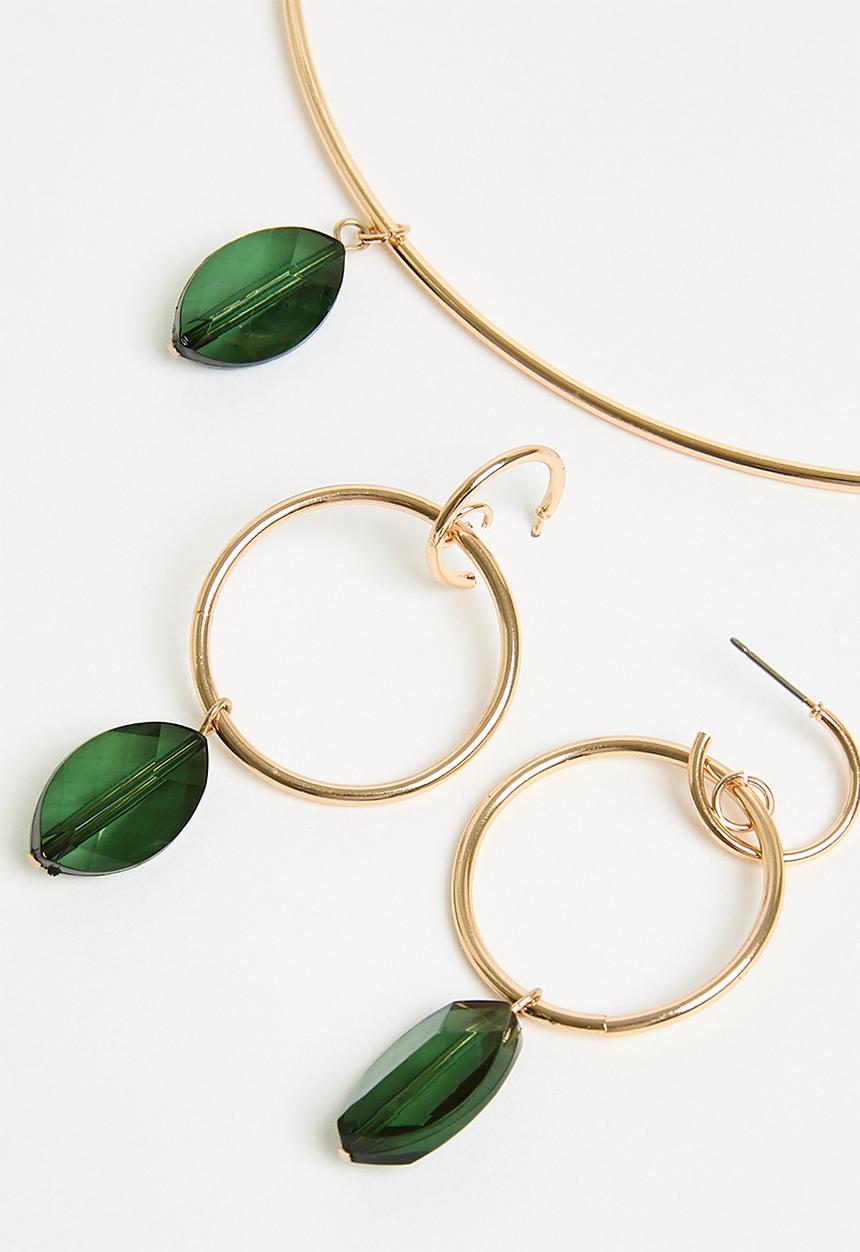 Superbalist - Kyra jewellery pack - gold & geen