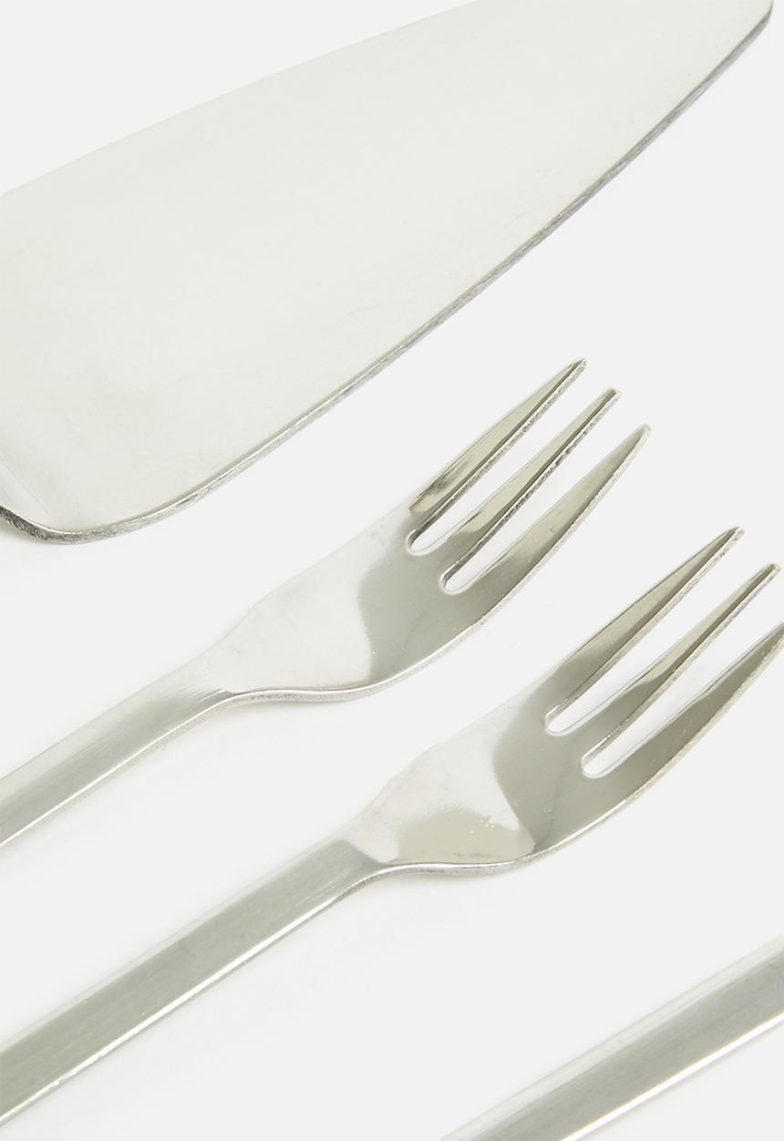 Excellent Houseware - Cake set- Silver
