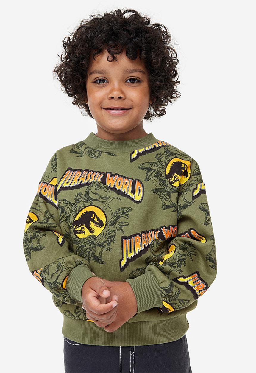 H&M - Oversized printed sweatshirt - green