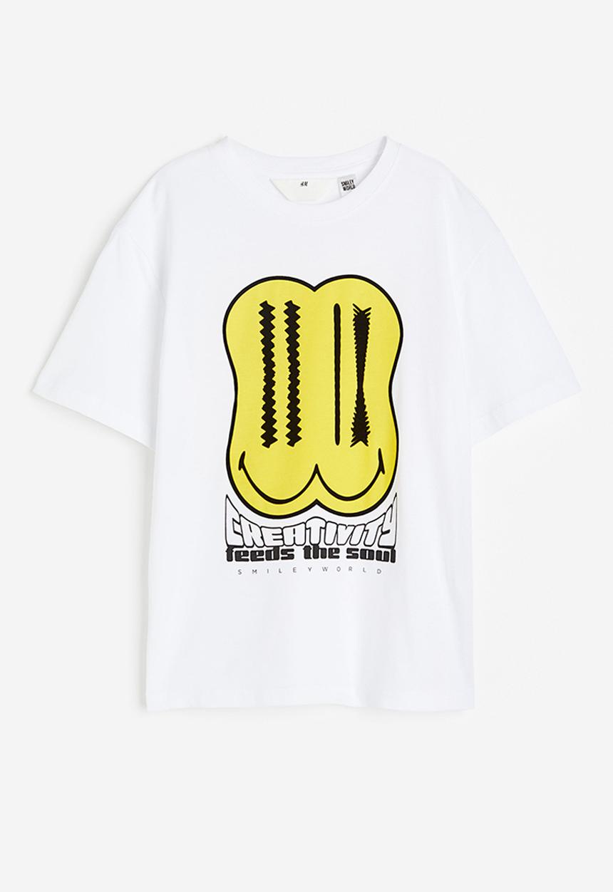 H&M - Printed t-shirt - white